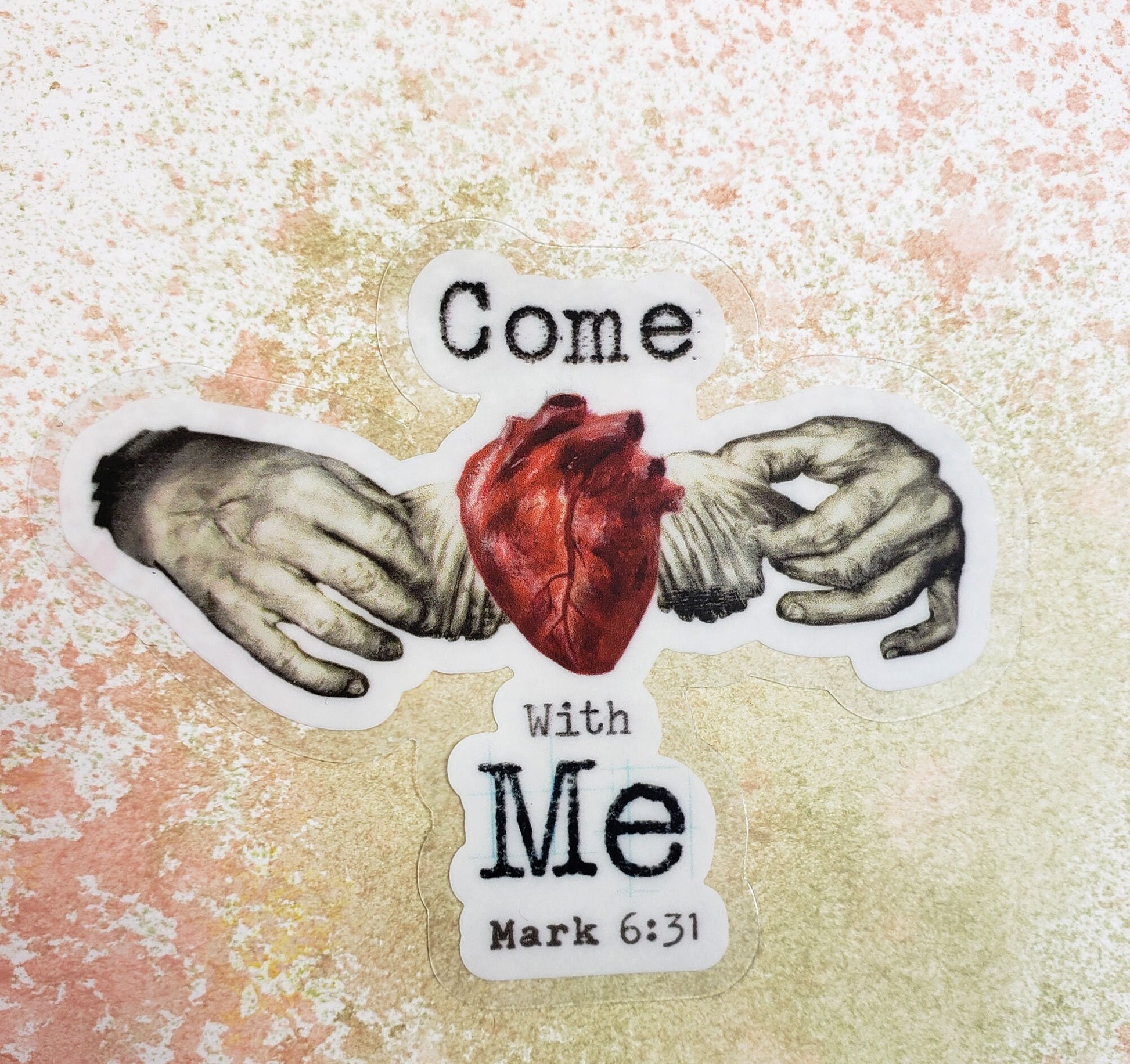 Come with Me- faith sticker