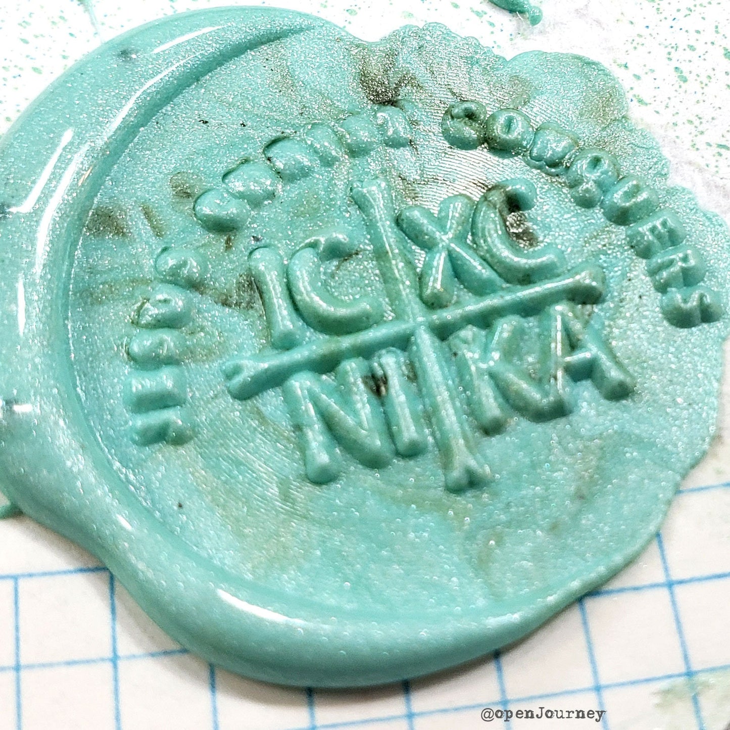 Jesus Christ Conquers - wax seal stamp