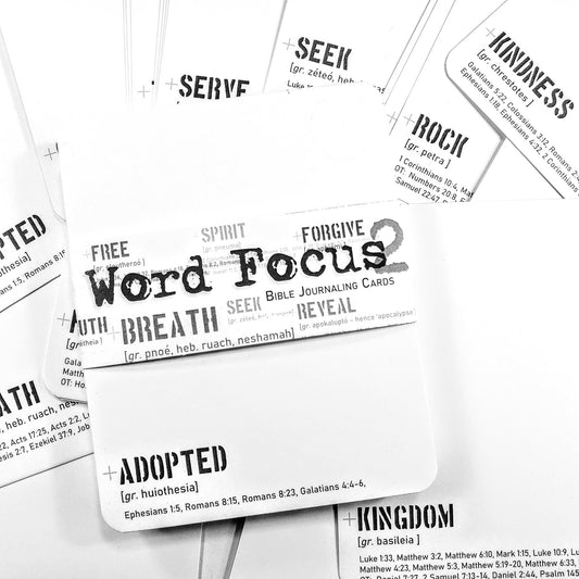 Word Focus 2 - SECOND SET of 40 LARGE journaling card set