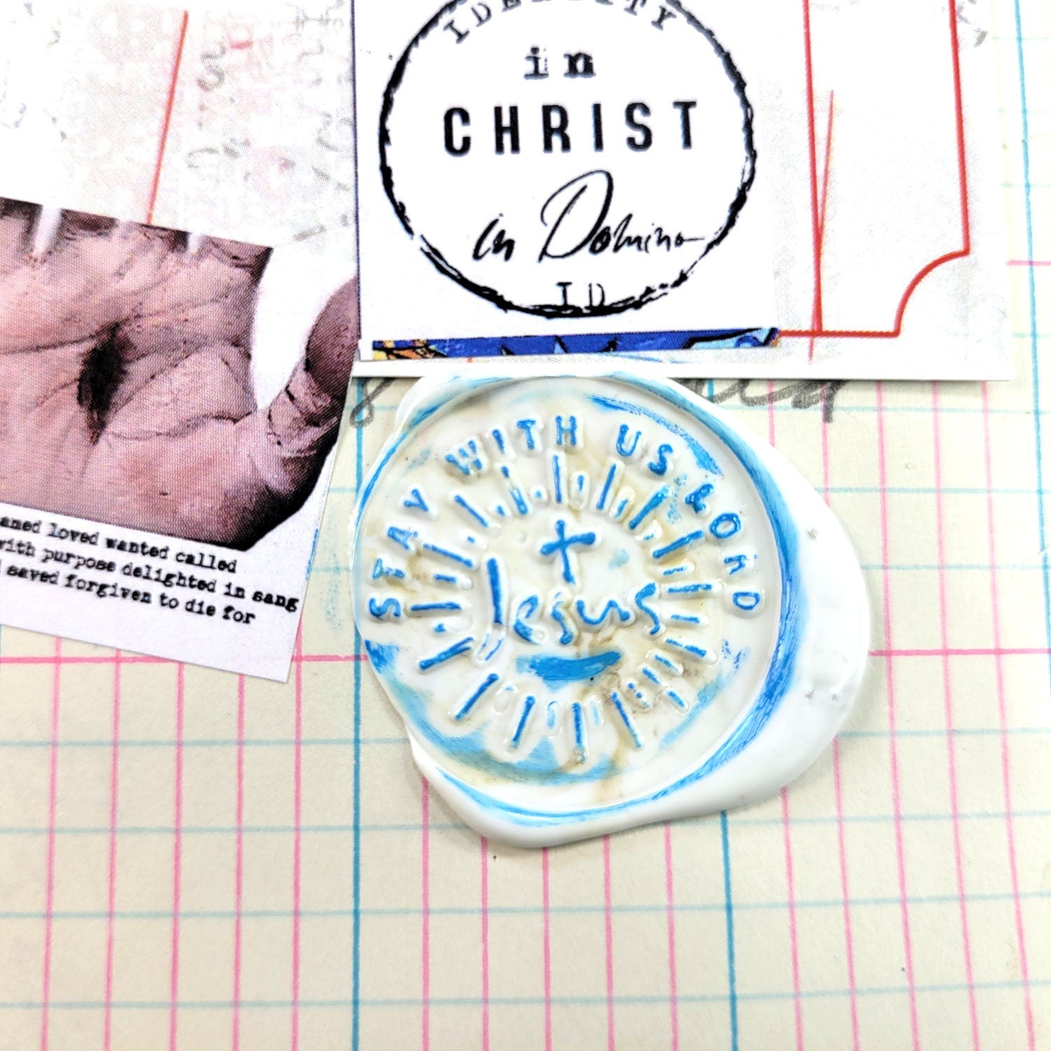 Jesus -Stay with us Lord - wax seal stamp