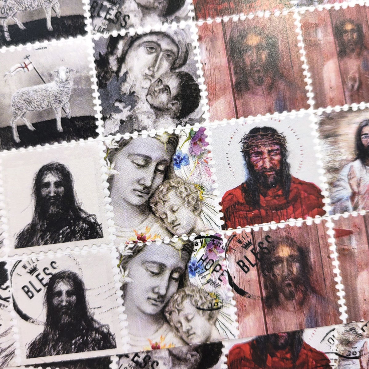 Jesus and Mary collection- 80 journaling stickers
