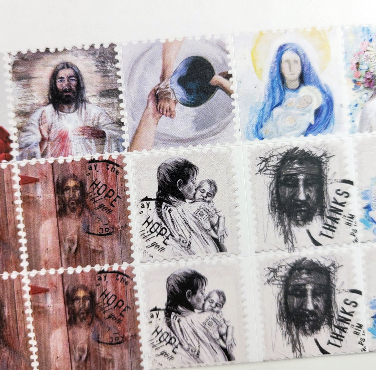 Jesus and Mary collection- 80 journaling stickers