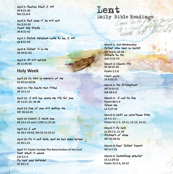 Come with Me 2- an Lent creative bible study - digital download