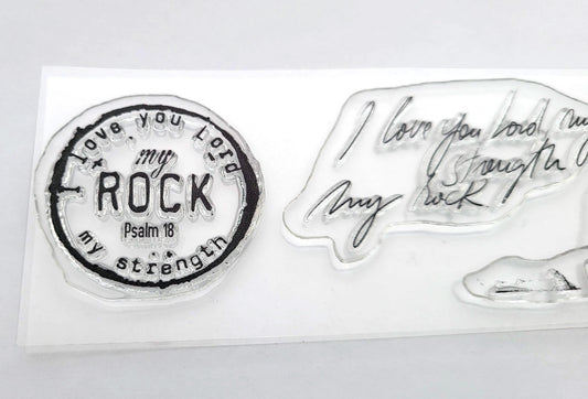 God my Rock Journaling Stamp Set