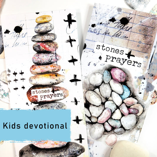 Stones and Prayers - KIDS/YOUTH creative bible study / Bible journaling for kids