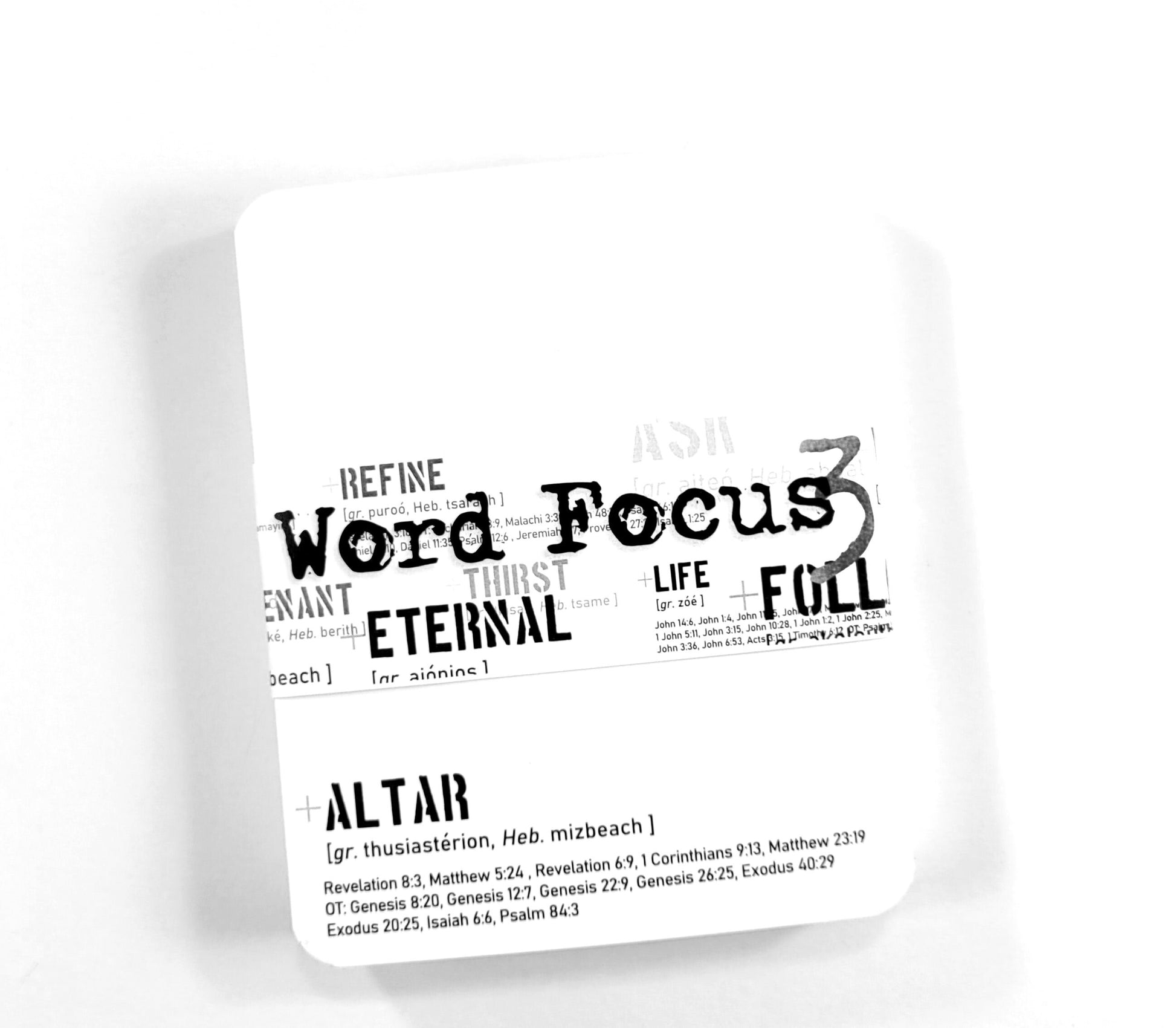 Word Focus 3 - 40 LARGE Word study journaling card set