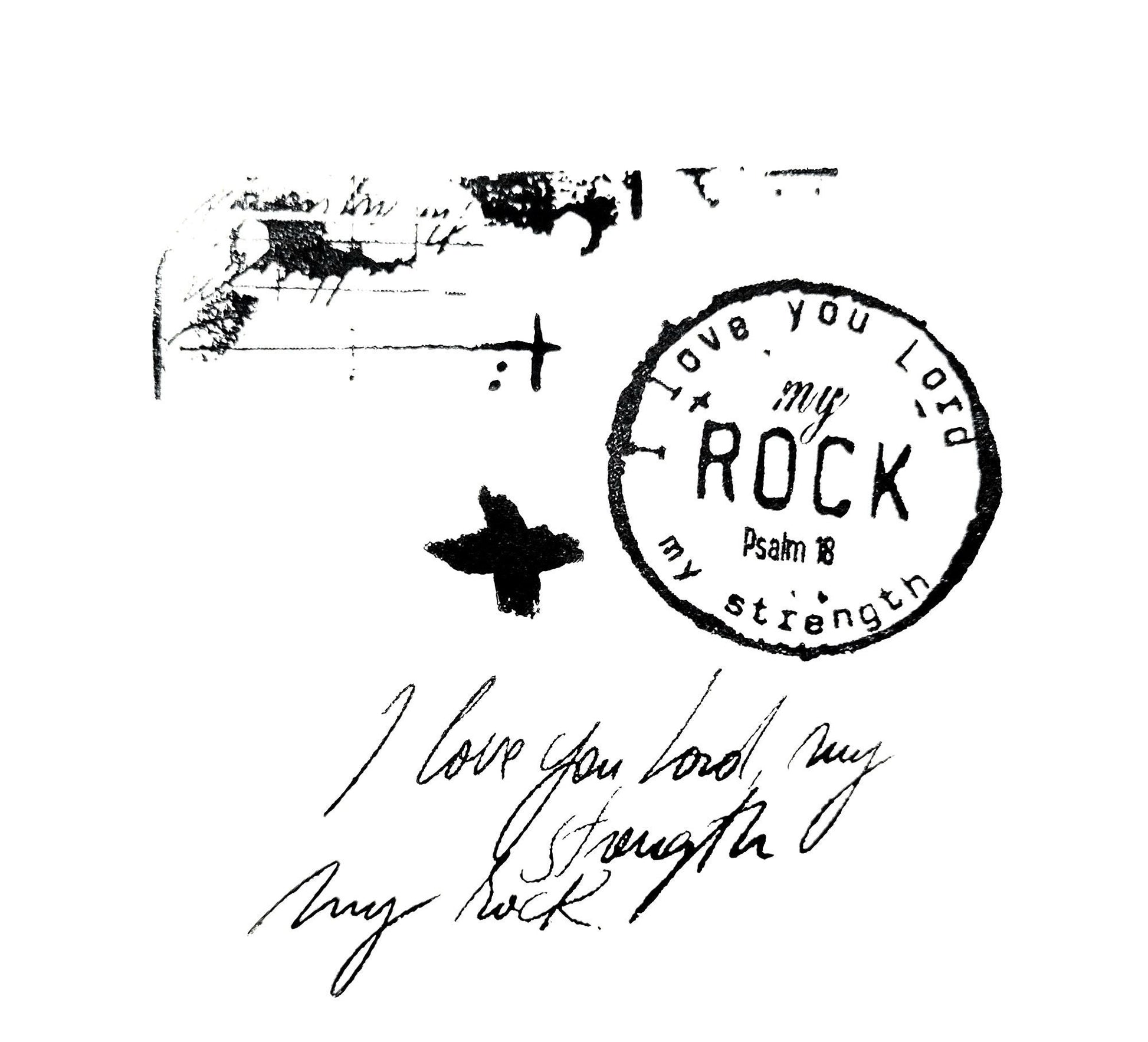 God my Rock Journaling Stamp Set