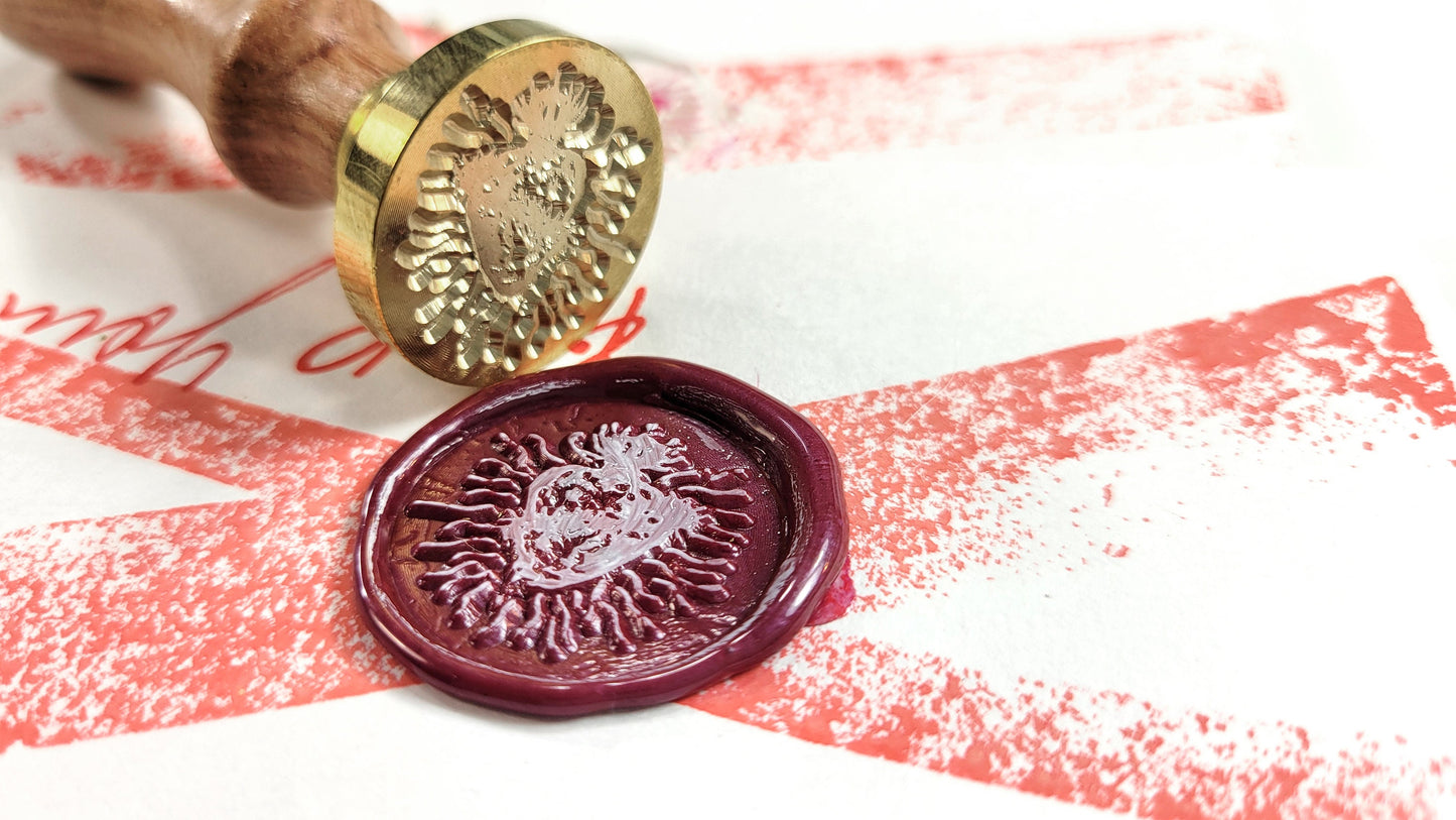 Sacred Heart of Jesus - wax seal stamp