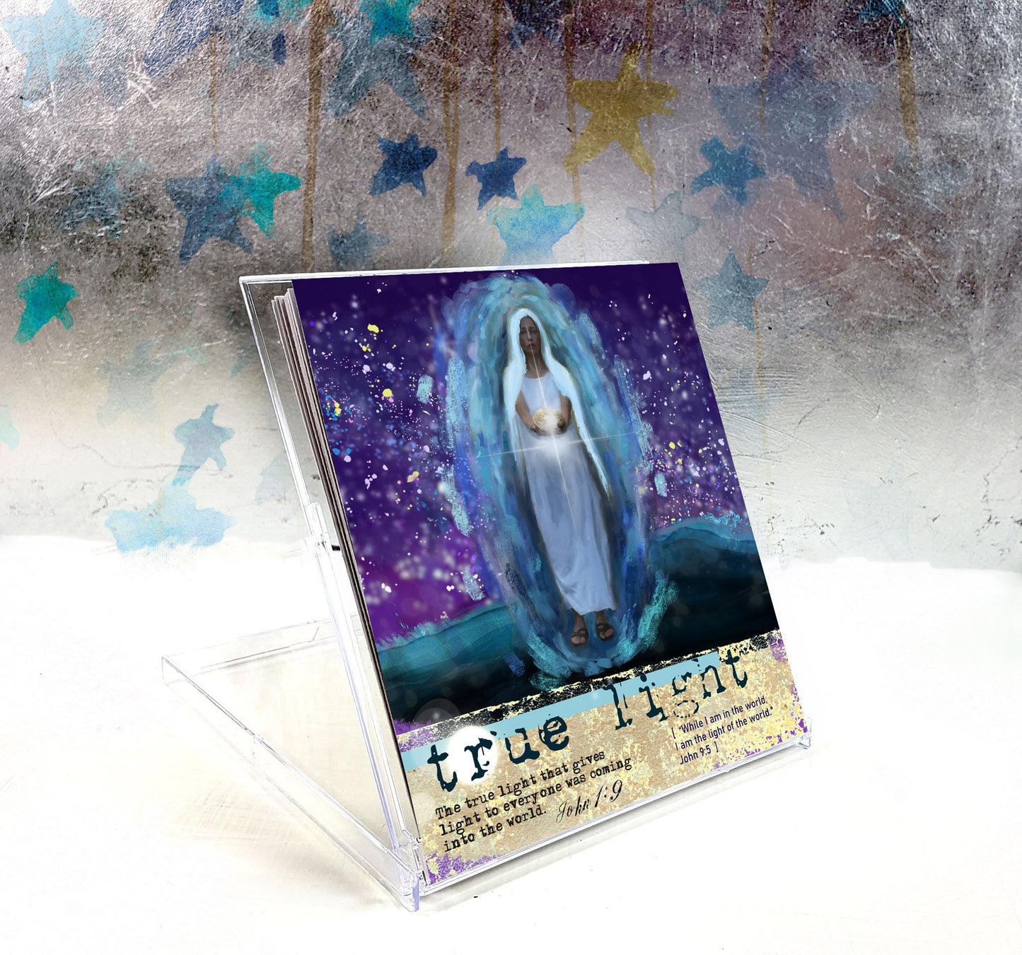 Born in my Heart - Advent 24 large card set with stand