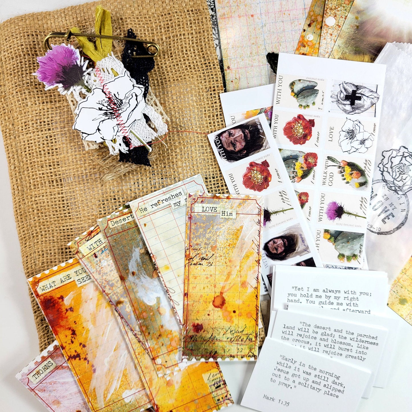 With You- ADD ON journaling cards, tickets, washi and stickers