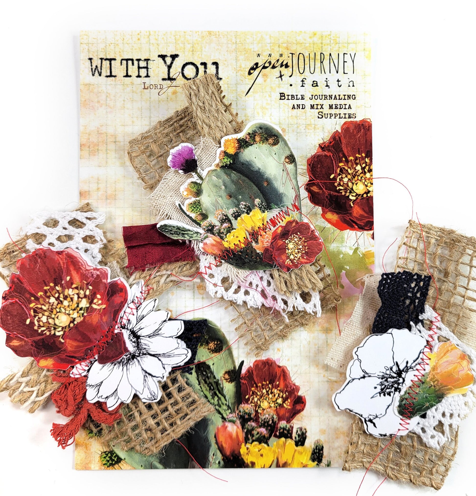 With You- ADD ON sewn flowers - 3 piece