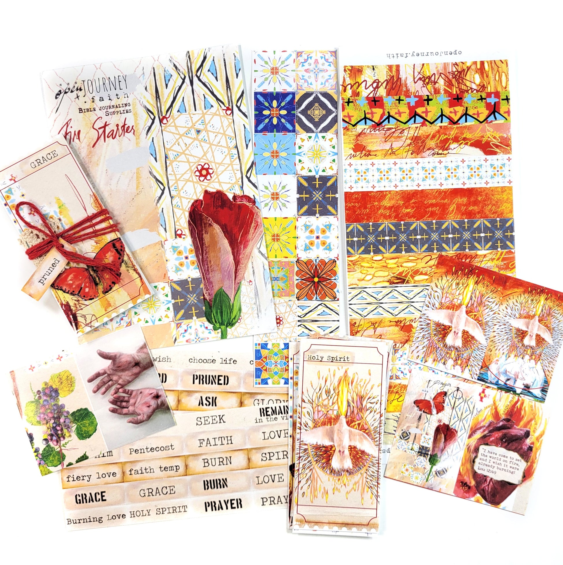Fire Starter- ADD ON journaling tickets, washi and stickers