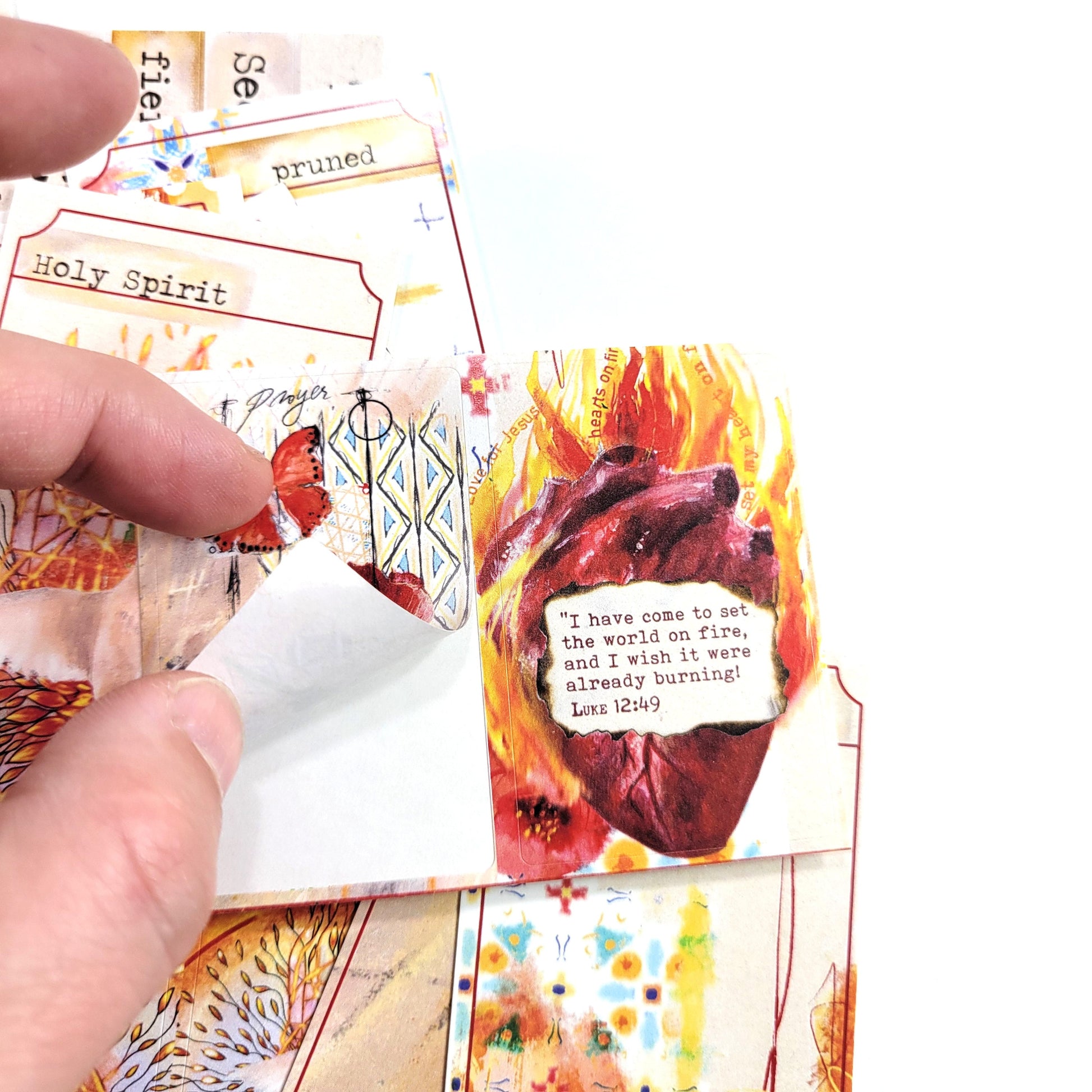 Fire Starter- ADD ON journaling tickets, washi and stickers