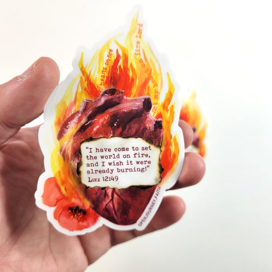Fire Starter- faith sticker
