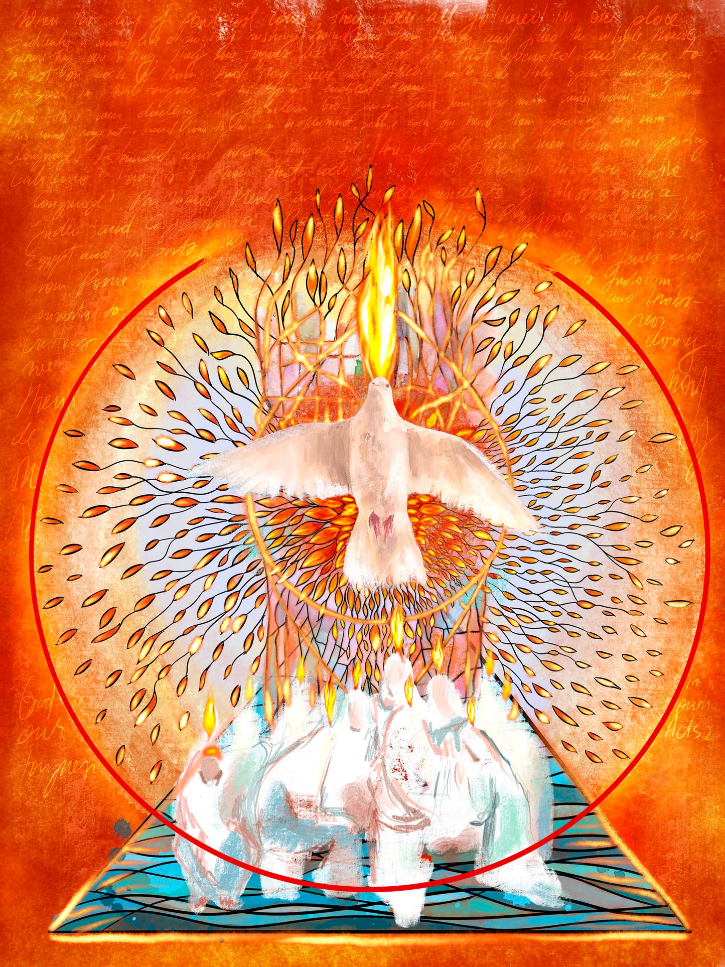 Come Holy Spirit, Pentecost - fine art giclee print